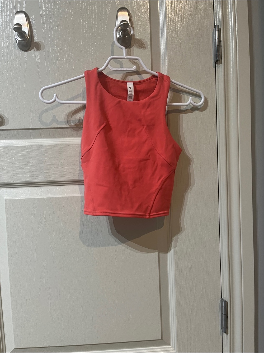 Coral Crop Tank Top lululemom swift speed cropped